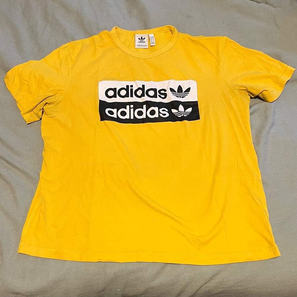 Adidas Yellow Graphic Tee